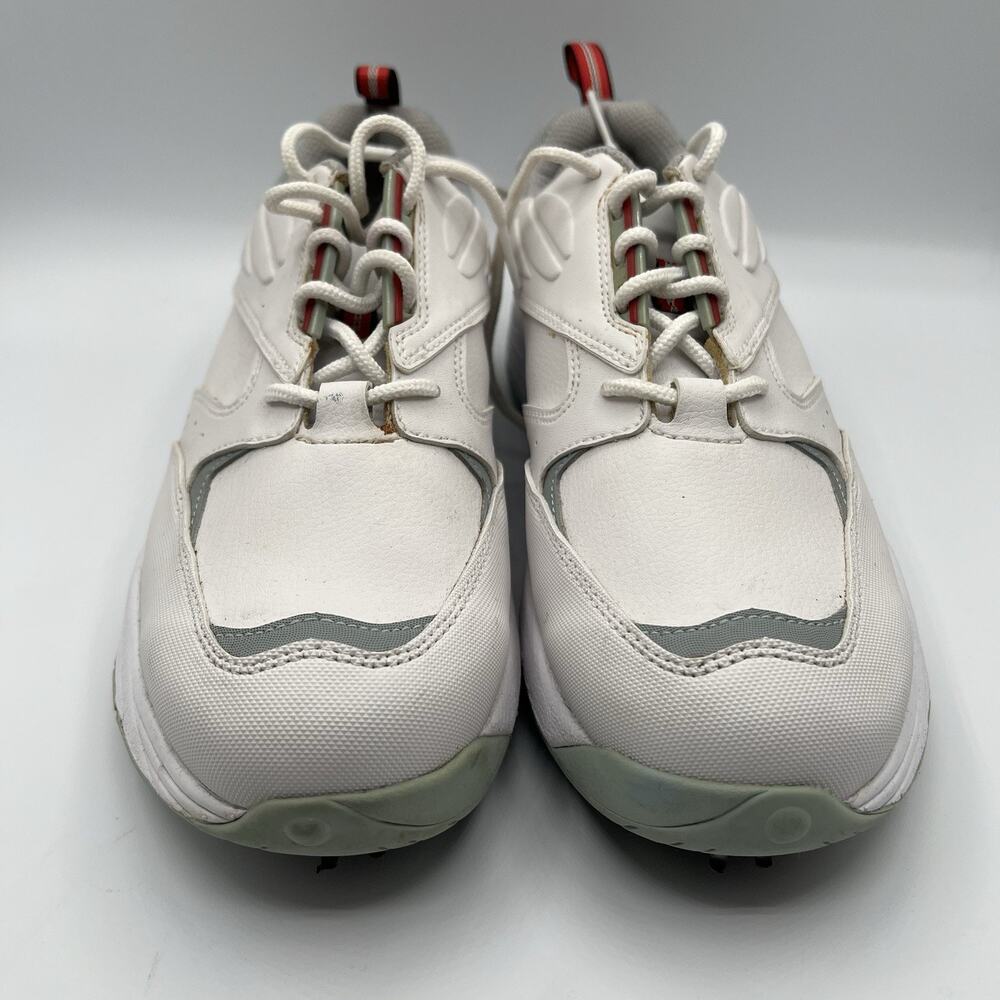 FootJoy Mens Golf Shoes Size 8.5 White Softspikes Spiked Athletic